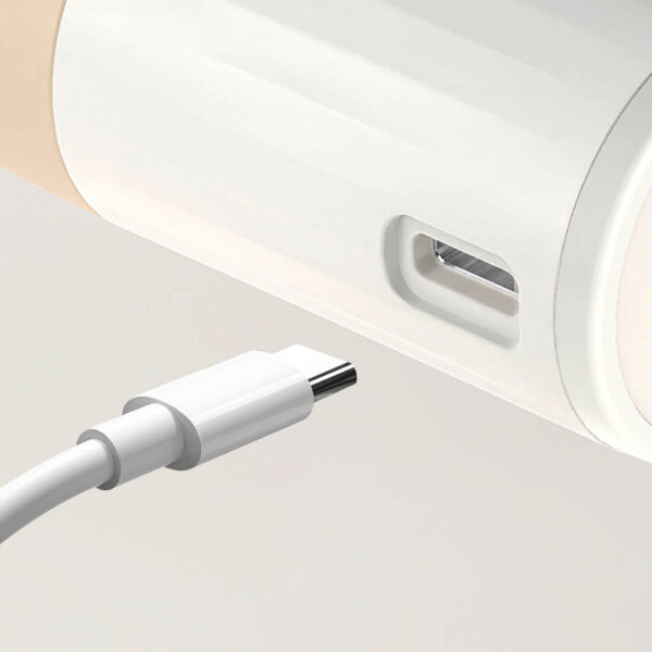 Head massager with a USB-C charging standard.